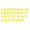 Trend Yellow 4" Casual Uppercase Ready Letters®, 6 Packs